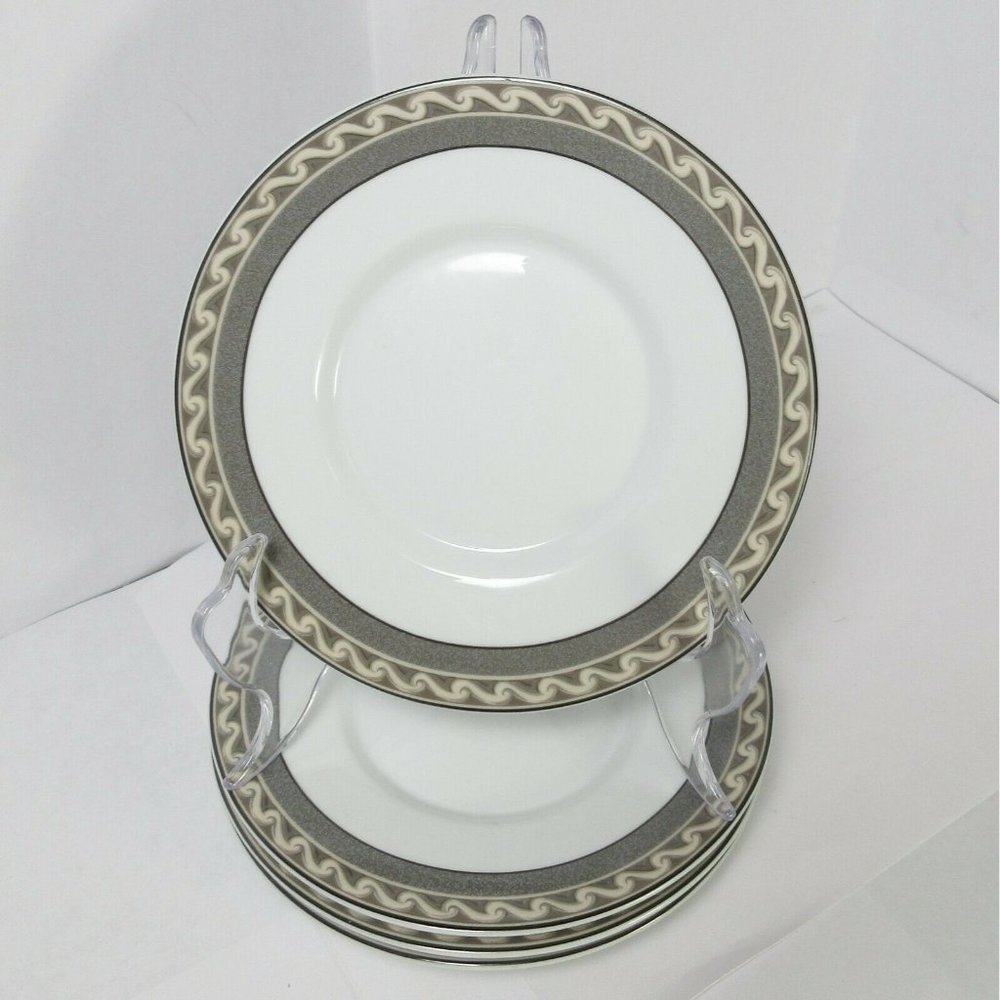 Set of 4 Mikasa Studio Nova Courtyard Y0281 Saucers 6.25" Oven to Table
